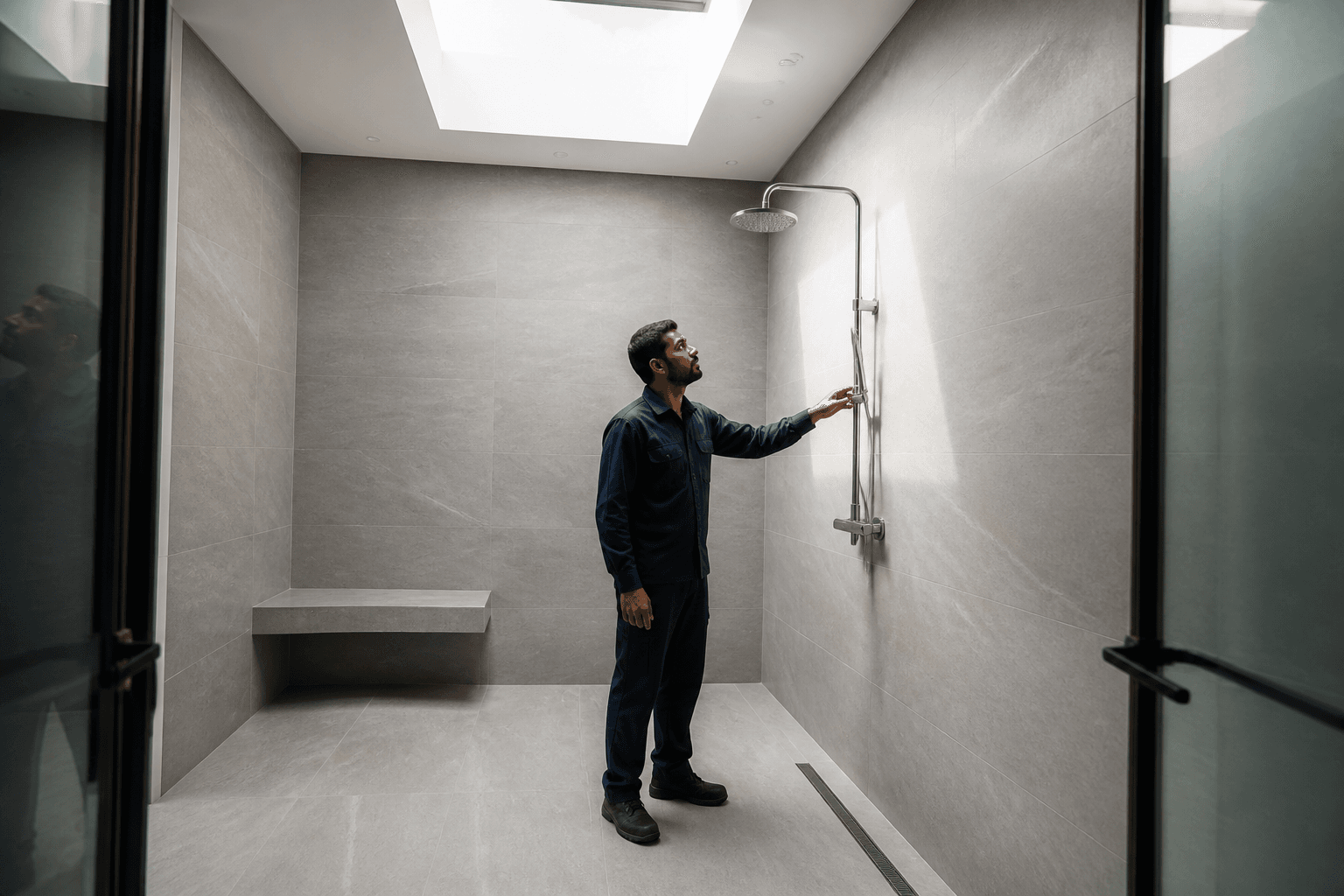 PLACEHOLDER — Bathroom tiling