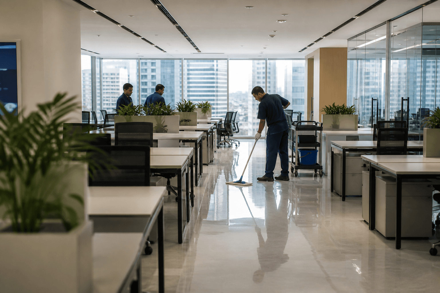 PLACEHOLDER — Commercial building clean